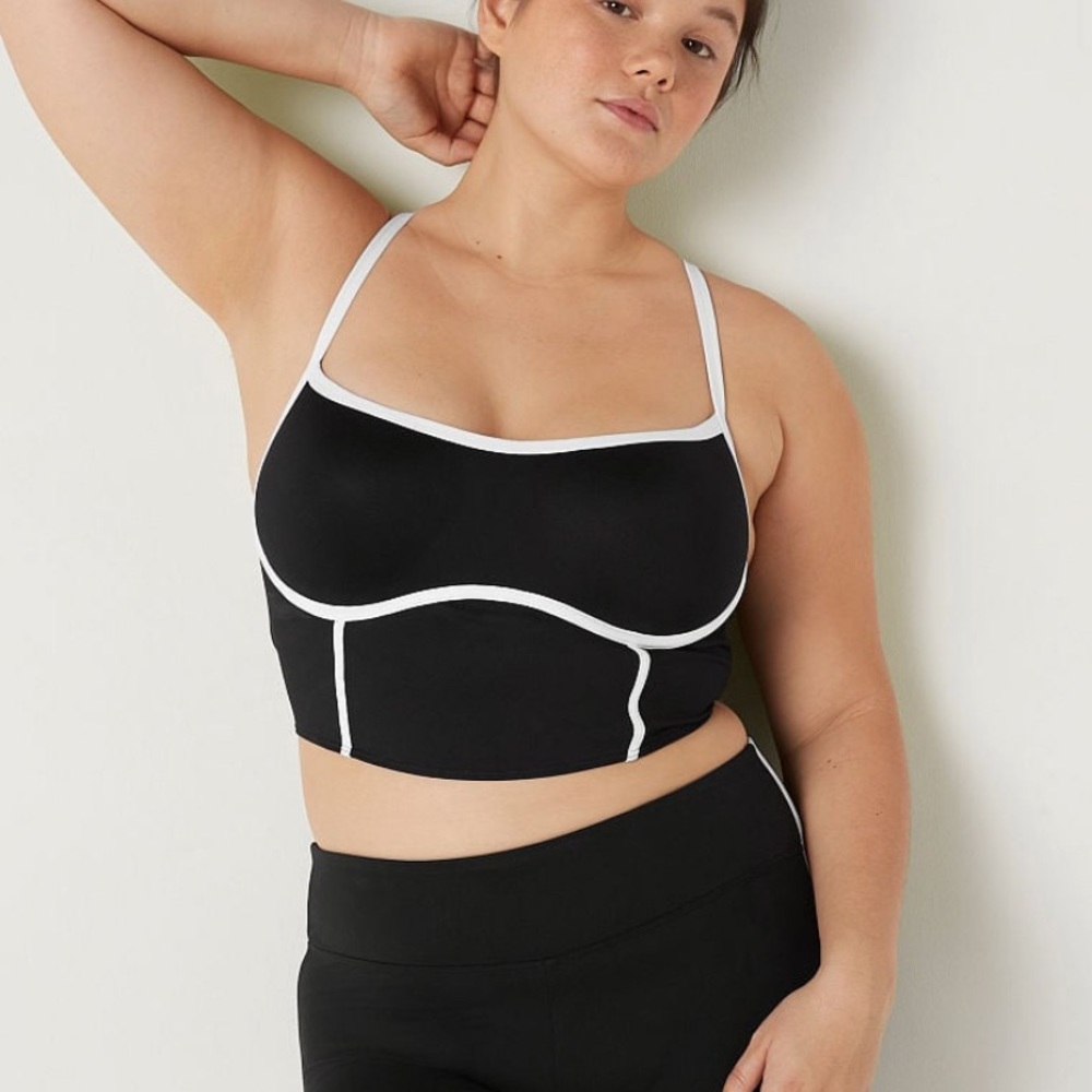 black push up sports bra